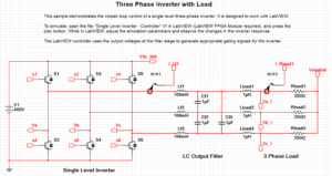 Three Phase Inverter with Load